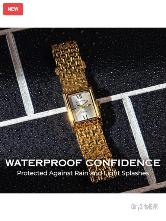 Minimalist Vintage Gold Watch – Dainty Ladies Watch for Small Wrists, Japanese